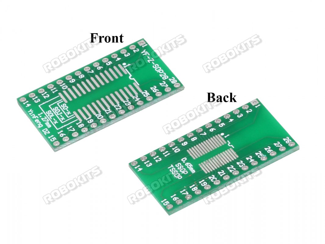 SO/SSOP/SOIC 6/8/14/16/20/28 pin Breakout Board