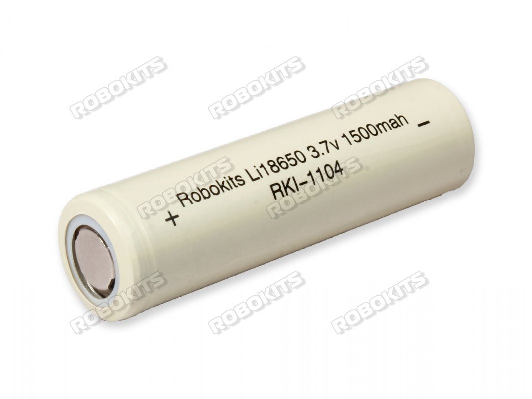 Lithium-Ion 18650 Rechargeable Cell 3.7V 1500mAh (2C) Grade-A
